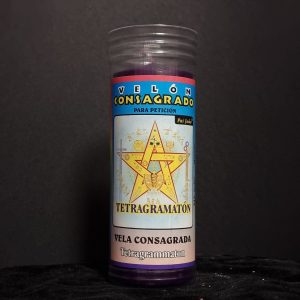 Velón consagrado tetragramaton