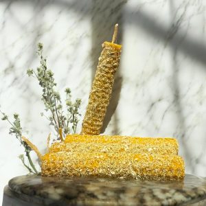 Vela de miel y manzanilla