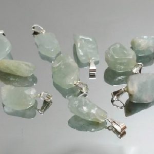 Colgante en rodado Aguamarina