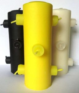 Velón 7 mechas amarillo