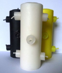 Velón 7 mechas blanco