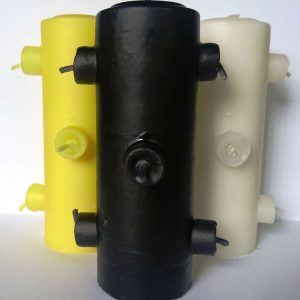 Velón 7 mechas negro